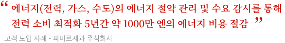 에너지 절약 목표를 달성하기 위한 ‘EcoAdviser’ 도입 AI를 활용하여 에너지 절감을 한층 더 강화