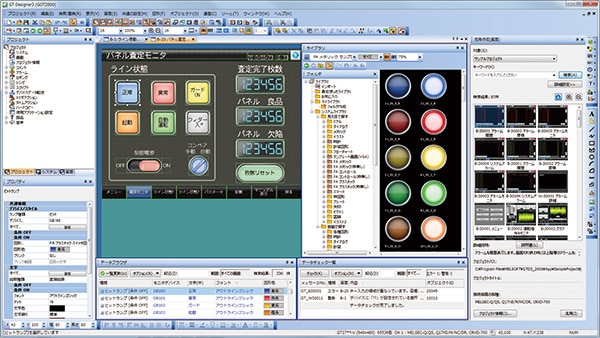 표시기 화면 작성 소프트웨어　MELSOFT GT Works3